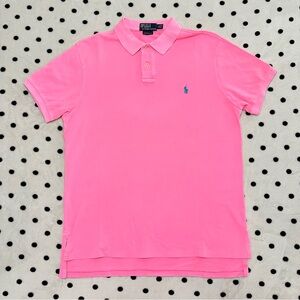Polo Ralph Lauren Custom Fit Pink Polo Size L